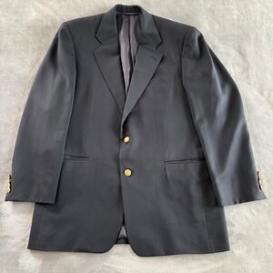 Hickory Freeman Classic Men's Navy Blue Blazer Gold‎ Buttons Career Business 44R
